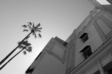 Tasarım için Los Angeles'taki binaların ön cephesinin elemanları ve detayları