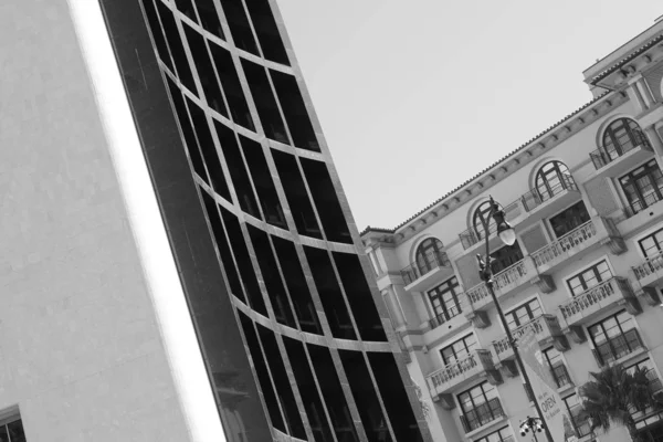 Element Och Detaljer Fasaden Byggnader Los Angeles För Din Design — Stockfoto