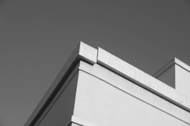 Tasarım için Los Angeles'taki binaların ön cephesinin elemanları ve detayları