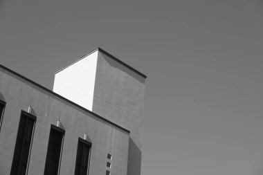 Tasarım için Los Angeles'taki binaların ön cephesinin elemanları ve detayları