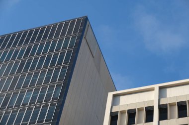 Tasarım için Los Angeles'taki binaların ön cephesinin elemanları ve detayları