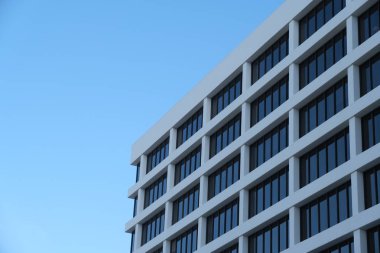 Tasarım için Los Angeles'taki binaların ön cephesinin elemanları ve detayları