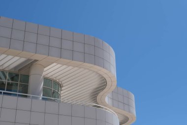 Tasarım için Los Angeles'taki binaların ön cephesinin elemanları ve detayları