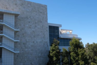 Tasarım için Los Angeles'taki binaların ön cephesinin elemanları ve detayları