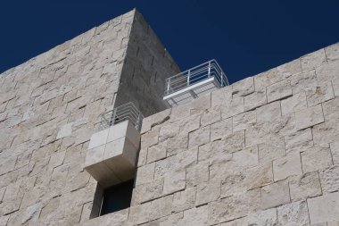 Tasarım için Los Angeles'taki binaların ön cephesinin elemanları ve detayları