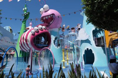 Lunapark Universal Stüdyoları. Los Angeles, Amerika Birleşik Devletleri. Temmuz 2019