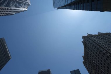 Büyük bir şehrin gökdelenleri. Los Angeles, Amerika Birleşik Devletleri. Temmuz 2019