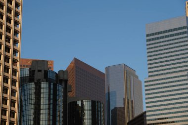 Büyük bir şehrin gökdelenleri. Los Angeles, Amerika Birleşik Devletleri. Temmuz 2019