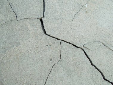 İç tasarım için Los Angeles sokaklarında beton crack