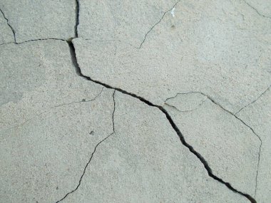 İç tasarım için Los Angeles sokaklarında beton crack
