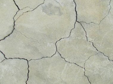 İç tasarım için Los Angeles sokaklarında beton crack