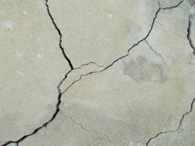 İç tasarım için Los Angeles sokaklarında beton crack