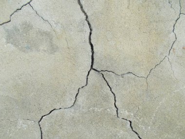 İç tasarım için Los Angeles sokaklarında beton crack