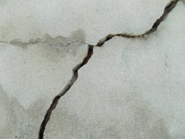 İç tasarım için Los Angeles sokaklarında beton crack