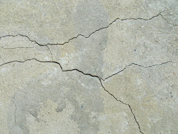 Crack in concrete on the streets of Los Angeles for interior design