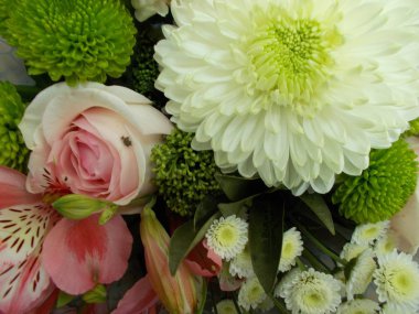 Tasarımınız için parlak çiçek buketi.