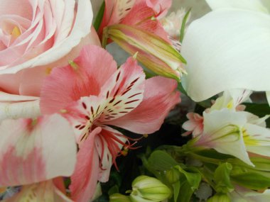 Tasarımınız için parlak çiçek buketi.