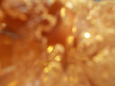 Donmuş rekarnede hava kabarcıkları. Defokus soyut arka plan.