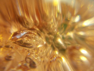 Donmuş rekarnede hava kabarcıkları. Defokus soyut arka plan.