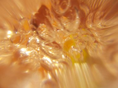 Donmuş rekarnede hava kabarcıkları. Defokus soyut arka plan.