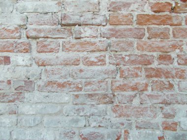 Tuğla. Duvar tuğladan yapılmıştır. Tasarım için arka plan.