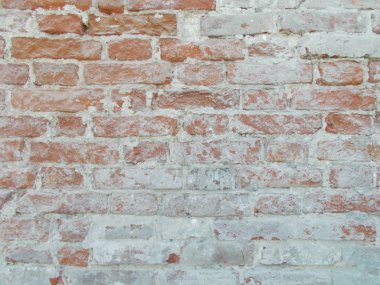 Tuğla. Duvar tuğladan yapılmıştır. Tasarım için arka plan.