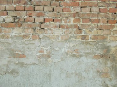 Tuğla. Duvar tuğladan yapılmıştır. Tasarım için arka plan.