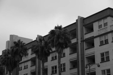 Binanın cephesinin ayrıntıları ve elemanları. Şehrin mimarisi. Tasarım için arka plan görüntüsü.