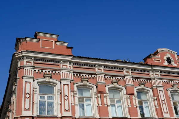 Podrobnosti Prvky Fasády Budovy Architektura Města Obrázek Pozadí Pro Návrh — Stock fotografie