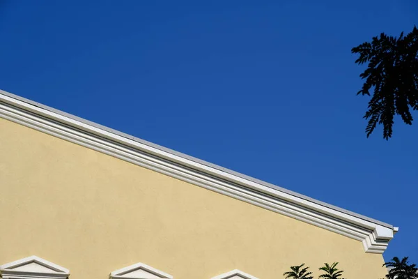 Details Elementen Van Gevel Van Het Gebouw Architectuur Van Stad — Stockfoto