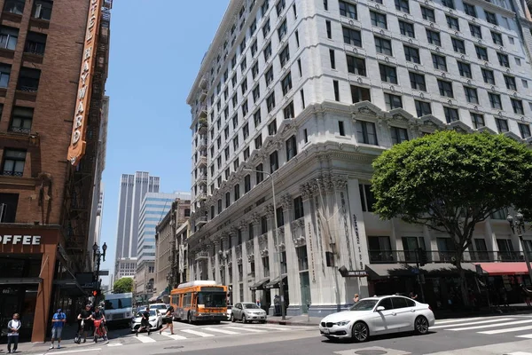 Szczegóły Elementy Elewacji Budynków Los Angeles Usa Lipiec 2019 — Zdjęcie stockowe