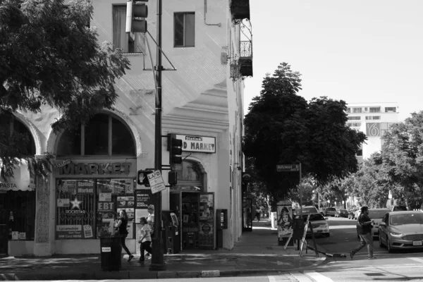 Binaların Dış Görünüşünün Ayrıntıları Unsurları Los Angeles Usa Temmuz 2019 — Stok fotoğraf