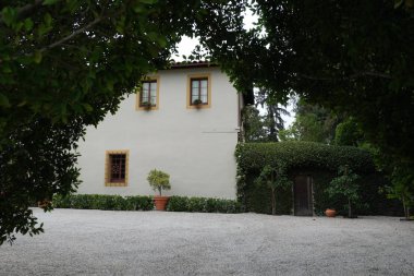 Binaların dış görünüşünün ayrıntıları ve unsurları. Los Angeles, Usa. Temmuz 2019