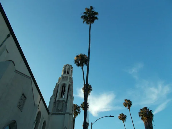 Detaljer Och Inslag Fasaden Byggnader Los Angeles Usa Juli 2019 — Stockfoto