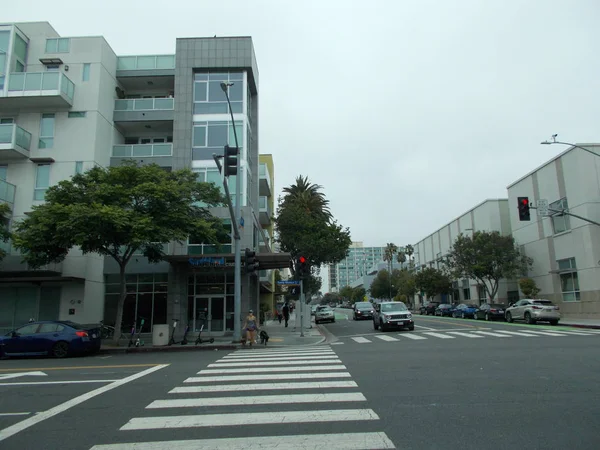 Binaların Dış Görünüşünün Ayrıntıları Unsurları Los Angeles Usa Temmuz 2019 — Stok fotoğraf