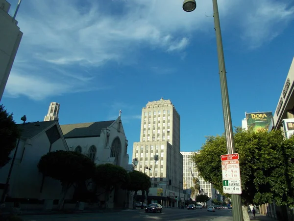 Detalles Elementos Fachada Los Edificios Los Ángeles Estados Unidos Julio — Foto de Stock