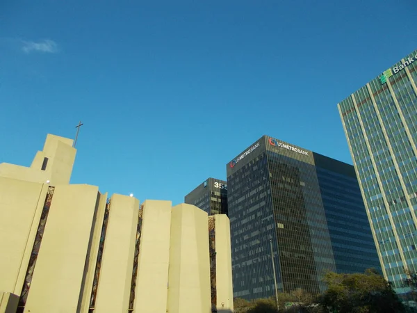 Detalles Elementos Fachada Los Edificios Los Ángeles Estados Unidos Julio — Foto de Stock