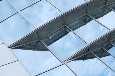 Detaylar ve binaların cephe elemanları. Tasarım için arka plan görüntüsü. Şehir mimarisi