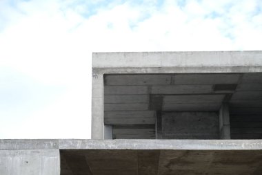 Detaylar ve binaların cephe elemanları. Tasarım için arka plan görüntüsü. Şehir mimarisi