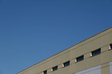 Detaylar ve binaların cephe elemanları. Tasarım için arka plan görüntüsü. Şehir mimarisi