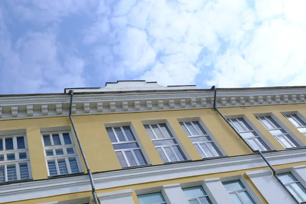 Detalles Elementos Fachada Los Edificios Imagen Fondo Para Diseño Arquitectura — Foto de Stock