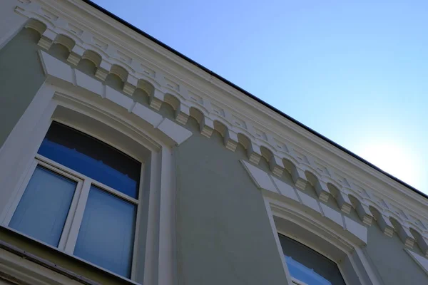 Detalles Elementos Fachada Los Edificios Imagen Fondo Para Diseño Arquitectura —  Fotos de Stock