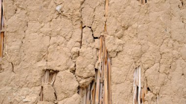 Bir binanın sıvalı duvarı. Tasarım için arka plan