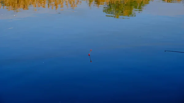 Wasseroberfläche Reflexion Wasser Hintergrund Für Design Fluss — Stockfoto