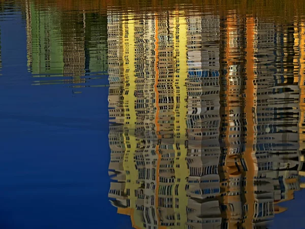 Superficie Del Agua Reflexión Agua Fondo Para Diseño Río — Foto de Stock