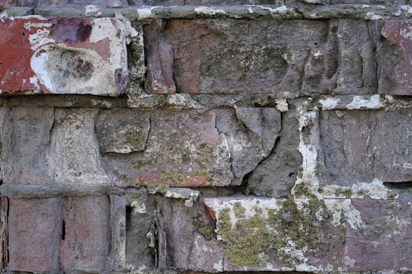 Bakstenen Muur Van Een Gebouw Defocused Wazig Achtergrond Voor Web — Stockfoto