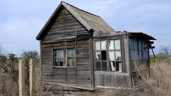 Casas Abandonadas Parcelas Personales Rusia —  Fotos de Stock