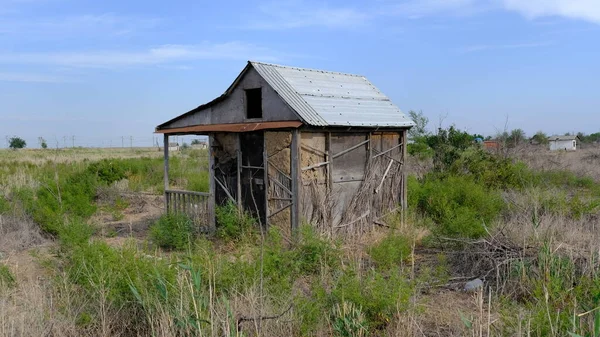 Verlaten Huizen Privépercelen Rusland — Stockfoto