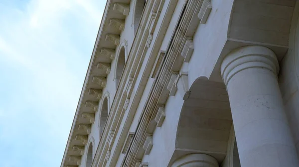 Elementos Detalles Fachada Casa Las Ciudades Rusia —  Fotos de Stock