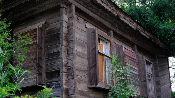 Elemente Und Details Der Fassade Des Hauses Den Städten Russlands — Stockfoto
